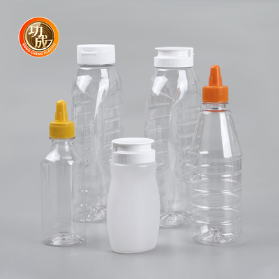 সিরাপ 250ml 500ml জন্য ফ্লিপ শীর্ষ প্লাস্টিক স্কুইজ সস বোতল