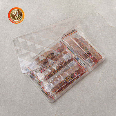 আয়তক্ষেত্রাকার খাদ্য কাস্টমাইজ প্যাকিং বক্স PET বিস্কুট ক্যান্ডি স্টোরেজ বক্স