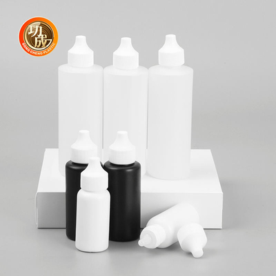 OEM খালি টুইস্ট ক্যাপ প্লাস্টিক পিগমেন্ট ড্রপপার বোতল তেল বিতরণ পাত্রে