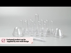 পানির বোতল 1 লিটারের জন্য কাস্টম স্বচ্ছ পিইটি প্রিফর্ম