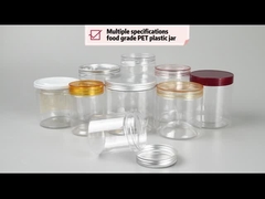 PET ক্লিয়ার ক্যান্ডি কুকি জার 1500ml মধু খাদ্য প্যাকেজিং