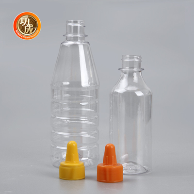 সিরাপ 250ml 500ml জন্য ফ্লিপ শীর্ষ প্লাস্টিক স্কুইজ সস বোতল
