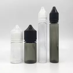 60ml 15ml 30ml 10ml খালি প্লাস্টিক E তরল বোতল 120ml পোষা কালো ড্রপার V3 বোতল