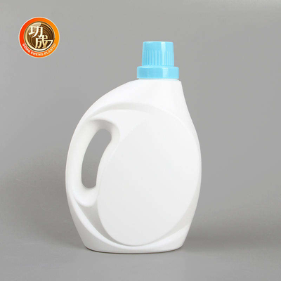 খালি HDPE লন্ড্রি ডিটারজেন্ট বোতল 1000ml 1500ml 3000ml সাদা তরল ডিটারজেন্ট বোতল