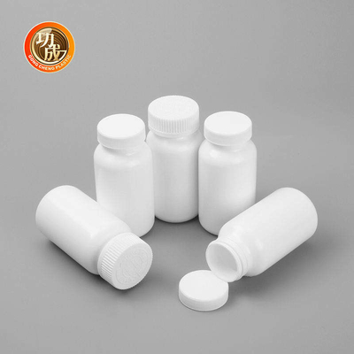 100ml 150ml 200ml স্ক্রু টপ পিল বোতল সিলিন্ডার HDPE মেডিসিন স্টোরেজ বোতল