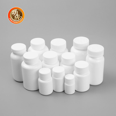 কাস্টম ফুড গ্রেড প্লাস্টিক পিল বোতল স্ক্রু ক্যাপ এইচডিপিই মেডিসিন বোতল