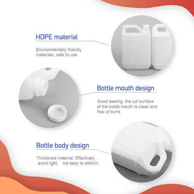 Hdpe খালি প্লাস্টিকের মশলা বোতল স্ক্রু ক্যাপ সহ প্লাস্টিকের রাসায়নিক স্টোরেজ বোতল