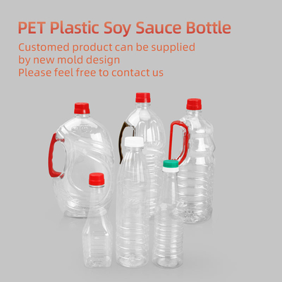 380ml 500ml 760ml প্লাস্টিক মশলা বোতল খালি বর্গাকার ভোজ্য তেলের বোতল