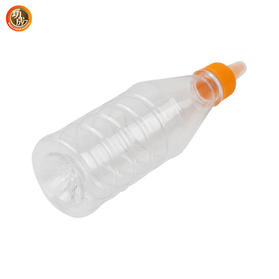 ফুড গ্রেড PET 17oz ক্লিয়ার কেচাপ সরিষা স্কুইজ বোতল