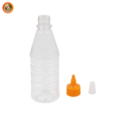 ফুড গ্রেড PET 17oz ক্লিয়ার কেচাপ সরিষা স্কুইজ বোতল