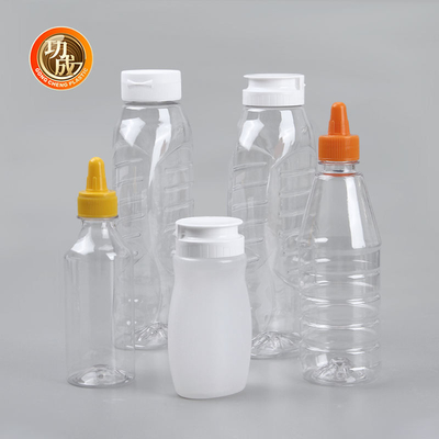 তেল টমেটো Bbq সস কেচাপের জন্য 230ml 250ml 500ml 1000ml প্লাস্টিক সস স্কুইজ বোতল