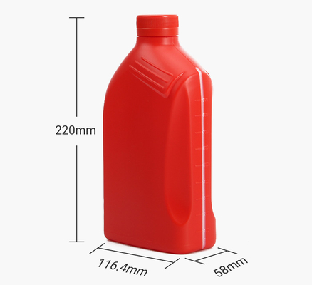 খালি 1L ইঞ্জিন তেলের বোতল HDPE স্বয়ংচালিত তেলের ধারক