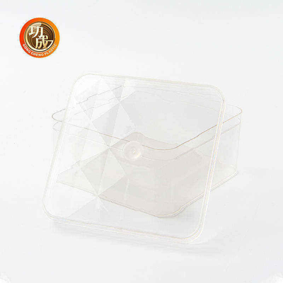 600ml 810ml কাস্টমাইজ প্যাকিং বক্স স্বচ্ছ আয়তক্ষেত্রাকার PET ফুড বক্স
