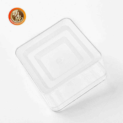 600ml 810ml কাস্টমাইজ প্যাকিং বক্স স্বচ্ছ আয়তক্ষেত্রাকার PET ফুড বক্স