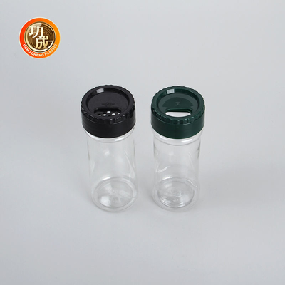 শেকার ঢাকনা সহ 125ml ক্লিয়ার সিজনিং বোতল বাল্ক স্পাইস জার