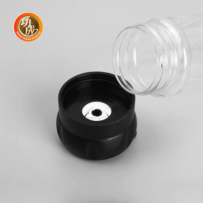 125Ml প্লাস্টিকের মশলার বোতল স্ক্রু মাউথ সিজনিং শেকার ঢাকনা দিয়ে