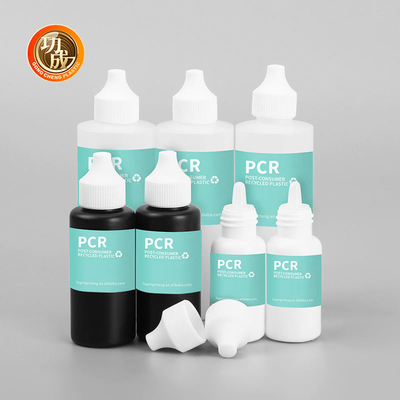 কাস্টমাইজড 30ml 50ml 120ml খালি ড্রপপার বোতল প্লাস্টিকের পিসিআর চাপুন তরল বোতল