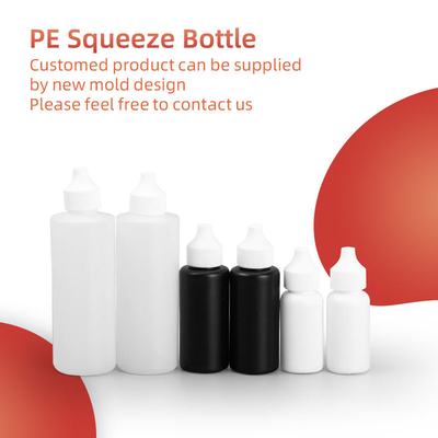 PE প্লাস্টিকের Squeeze বোতল 120Ml নরম চুলের তেল রঙ সস Twist খোলা বিতরণ ক্যাপ আবেদনকারী