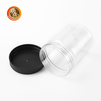 প্যাকেজিংয়ের জন্য লেবেল সহ 250 গ্রাম খালি লবণ মিশুক প্লাস্টিকের মশলা বোতল জার