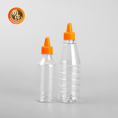 কাস্টম প্লাস্টিকের স্লিজ সস বোতল 300ml 500ml 1000ml মশলা জন্য